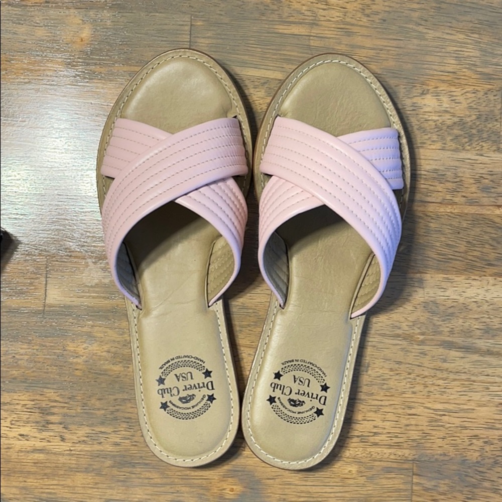 Driver Club Santa Monica Blush Nappa Sandal 10.5